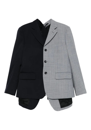 Comme Des Garçons pinstripe two-tone jacket - Black