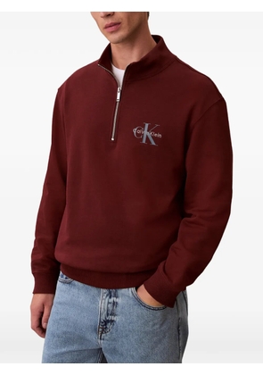 Calvin Klein zip-up sweater - Red