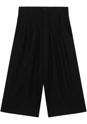 Yohji Yamamoto cotton wide-leg trousers - Black
