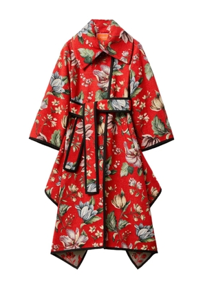 La DoubleJ floral coat - Red