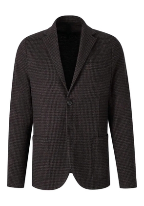 Harris Wharf London houndstooth single-breasted blazer - Brown