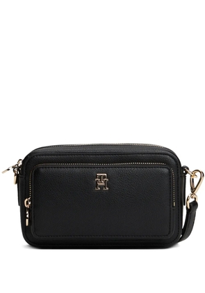Tommy Hilfiger logo-detail zipped shoulder bag - Black