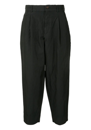 Comme des Garçons Homme Plus cropped tapered-leg trousers - Black