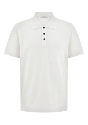 Ferragamo pocket embroidered polo shirt - White