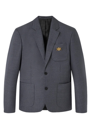 Versace checked pocket blazer - Grey