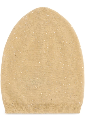 Fabiana Filippi sequinned beanie hat - Yellow