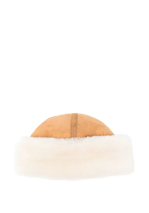 TOTEME shearling hat - Neutrals