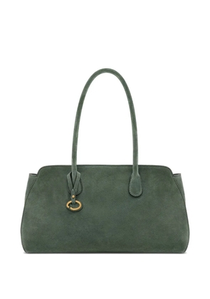 Oscar de la Renta Aster suede shoulder bag - Green