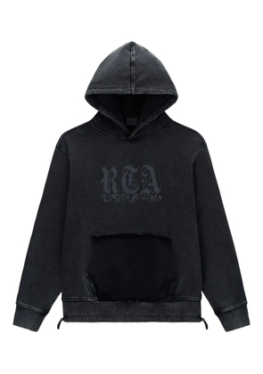 RTA Jordan gothic-logo hoodie - Black