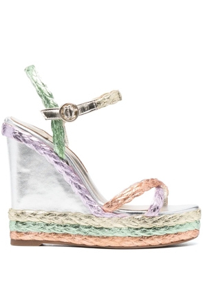 Sophia Webster Ines espadrille wedge sandals - Purple
