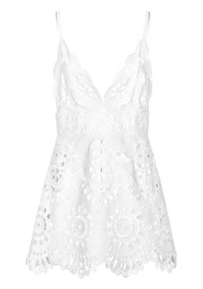 Dolce & Gabbana cut-out plunge minidress - White