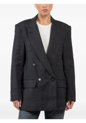 Smythe checked double-breasted jacket - Grey