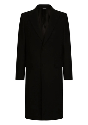 Dolce & Gabbana single-breasted wool coat - Black