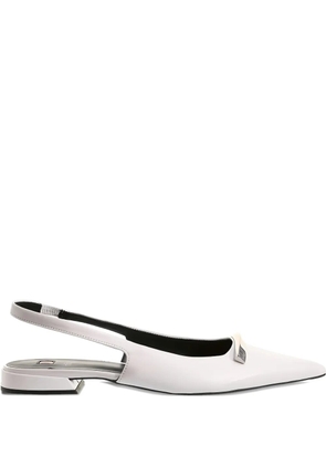 Hogl Jeanne slingback flat pumps - White