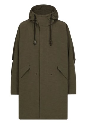 Dolce & Gabbana oversized hooded parka - Green