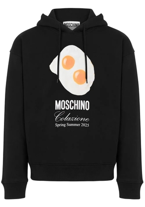 Moschino printed hoodie - Black