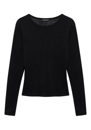 ANINE BING long-sleeve sylvie tee - Black