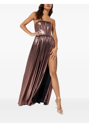 Retrofête Jaden belted maxi dress - Brown