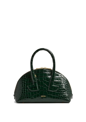 Patou Le Patou Bowling crocodile-embossed half-moon bag - Green