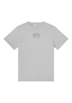 GANNI logo T-shirt - Grey