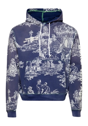 Better with Age Yeresa patterned hoodie - Blue