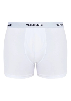 VETEMENTS logo waistband briefs - White