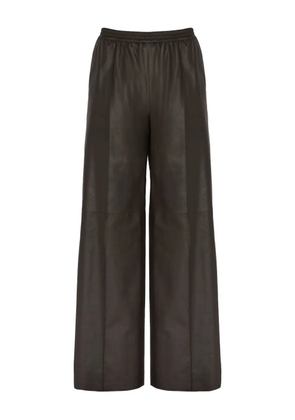 Yves Salomon lamb-leather trousers - Brown