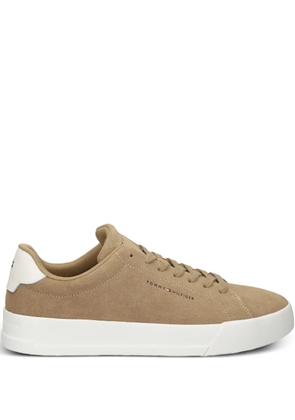 Tommy Hilfiger lace-up suede sneakers - Neutrals
