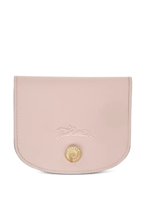 Longchamp embossed-logo cardholder - Pink