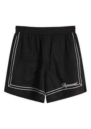 Represent border-detail shorts - Black