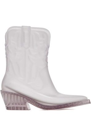 Melissa Texas clear boots - White