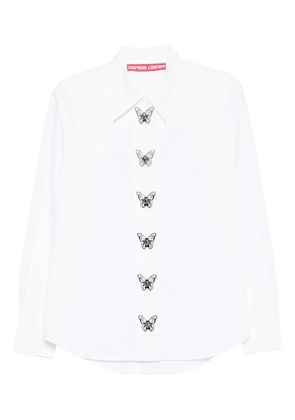 Chopova Lowena butterfly-embellished shirt - White