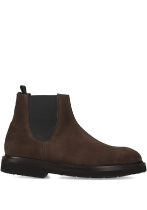 Premiata pull tab suede chelsea boots - Brown