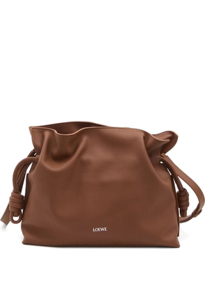LOEWE medium Flamenco clutch bag - Brown