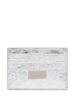 MM6 Maison Margiela logo-plaque cardholder - Silver