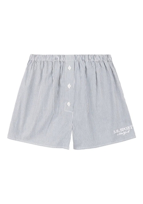 Sporty & Rich striped lounge shorts - Green
