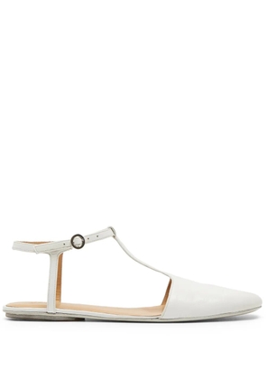 Marsèll Distesa leather flat pumps - White