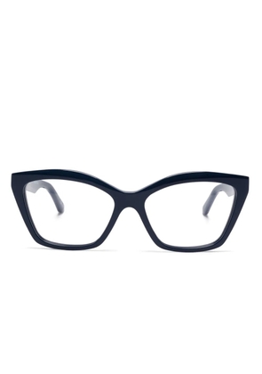 Balenciaga Eyewear cat eye-frame glasses - Blue