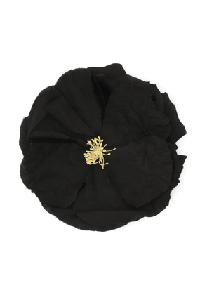 Dolce & Gabbana floral-motif brooch - Black