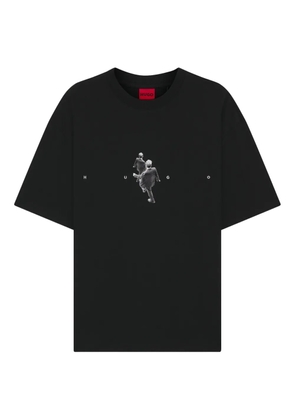HUGO graphic-print T-shirt - Black