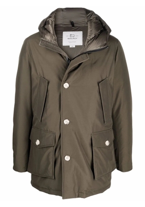 Woolrich hooded padded coat - Green