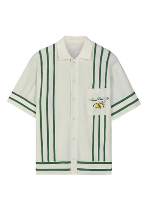 HOMIES MARBELLA striped knitted shirt - White