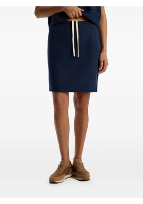 12 STOREEZ terry-cloth drawstring-waist skirt - Blue