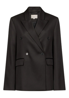 LouLou de Saison HORN double-breasted peak-lapel blazer - Black