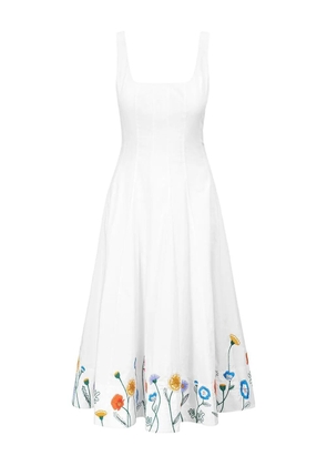 STAUD Wells midi dress - White