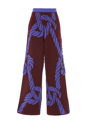 Temperley London rope-knit trousers - Red