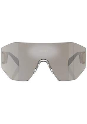 Versace Eyewear oversized shield-frame sunglasses - Grey