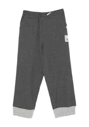 Maison MIHARA YASUHIRO cuffed panelled trousers - Grey