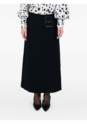 Rowen Rose low-waist buckle maxi skirt - Black