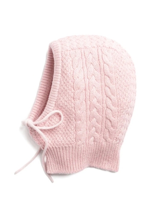 Barrie cashmere balaclava - Pink